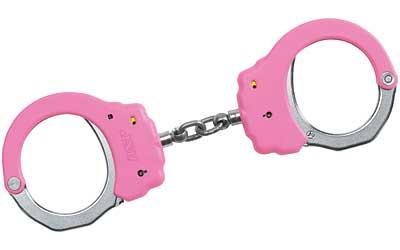 ASP Handcuff Steel Pink Chain 56180