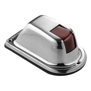Attwood 1-Mile Vertical Mount Red Sidelight - 12V - Stainless Stee.