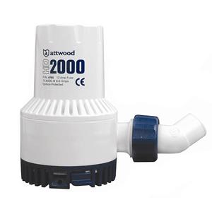 Attwood Heavy-Duty Bilge Pump 2000 Series - 12V - 2000 GPH (4760-4)