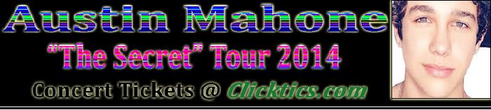 Austin Mahone Concert Tickets The Secret Tour in Baltimore, MD 8/19/14