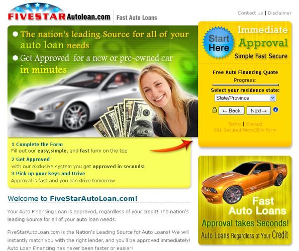 auto finance loan special in Columbia