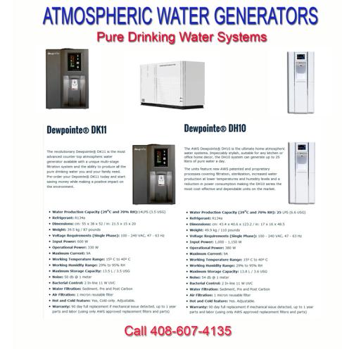 AWS - Pure Water from the Air. Buy atmospheric water systems