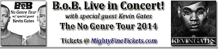 B.o.B. & Kevin Gates Tour Concert in Seattle Tickets 2014 at Showbox