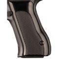 Baby Eagle 40+ Grips Checkered Aluminum Brushed Gloss Black Anodized