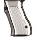 Baby Eagle 40+ Grips Checkered Aluminum Brushed Gloss Clear Anodized