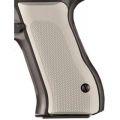 Baby Eagle 40+ Grips Checkered Aluminum Matte Clear Anodized