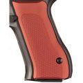 Baby Eagle 40+ Grips Checkered Aluminum Matte Red Anodized
