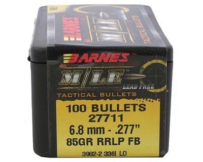 Barnes Bullets 27711 6.8mm .277 85gr RRLP FB (Per 100)