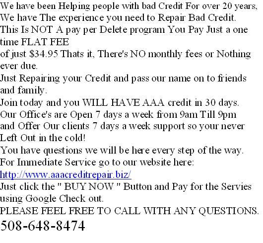 ?? Been Denied For a Loan?? Let Us help you.
