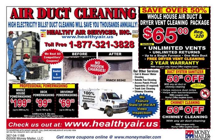 Best Air Duct / Dryer Vent / Chimney Sweep / Carpet Cleaning Services