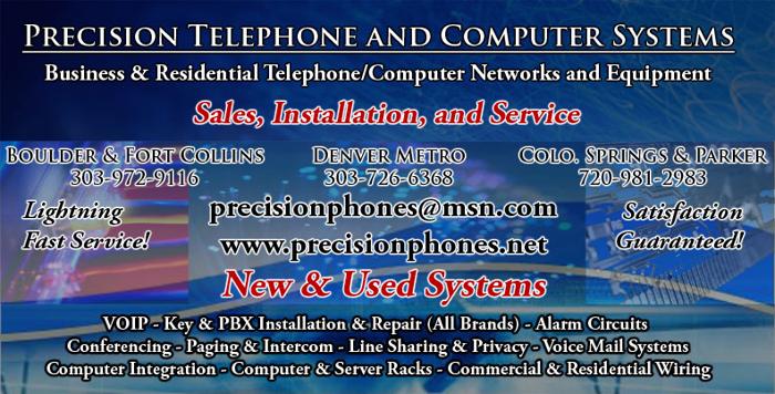 Best computer. Installation. & repairs. Boulder co.Cabling cat 6e. Paging systems. Pos. Waps. Phones