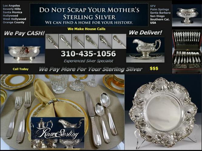 Best Place To Sell Your STERLING SILVER Flatware CASH! Los Angeles, Southern California HouseCalls