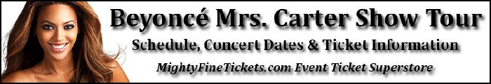 Beyonce Tour Concert Palace of Auburn Hills MI July 20, 2013 Tickets