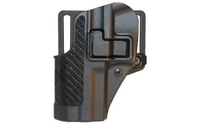 BlackHawk CQC SERPA Belt Holster Left Hand Black Carbon Fiber Glock.