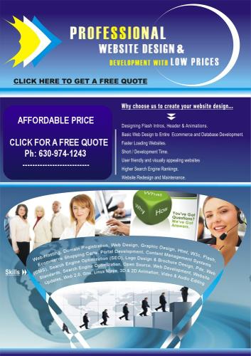 ???Bloomington Affordable website design & development **low cost !!!