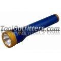 Blue and Orange Stinger Flashlight with AC/DC and Piggyback Charger
