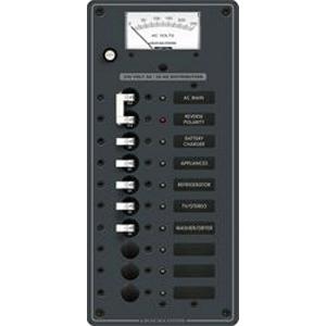Blue Sea 8588 Breaker Panel - AC Main + 8 Positions (European) - Wh.