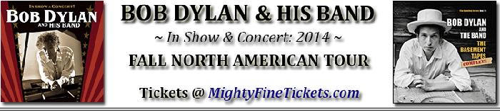 Bob Dylan Fall Tour Concert in Seattle Tickets 2014 Paramount Theatre