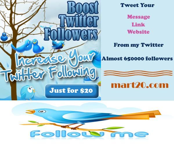 Boost your twitter followers >>>> Targeted followers for just $20