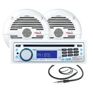 Boss Audio MCK637W.6 Package w/MR637U Receiver MR60W Speakers MRA.