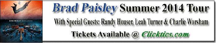 Brad Paisley Concert Tickets for Atlanta, GA June 22, 2014