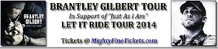 Brantley Gilbert Tour Concert in Jackson Tickets 2014 at MS Coliseum