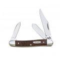 Brown Synthetic Handle Series 63087 Stainless Steel Medium Stockman