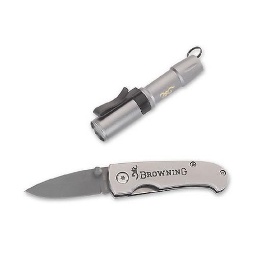 Browning 3712219 Microblast Knife/Light Combo Gray