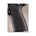 Browning Hi Power Grips Checkered Aluminum Matte Black Anodized