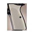 Browning Hi Power Grips Checkered Aluminum Matte Clear Anodized