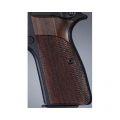 Browning Hi Power Grips Checkered Rosewood