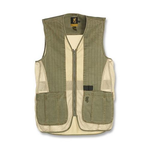 Browning Rhett Mesh Shooting Vests Olive/Tan Lg 3050297403