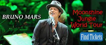 Bruno Mars Tickets Boston at TD Garden 6-26-2013