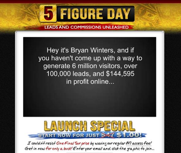 Bryan Winters All New 5figureday.com 