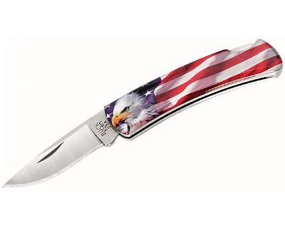 Buck Knives 525AMS 5189 Gent American Flag/Eagle