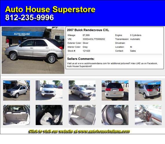 Buick Rendezvous CXL - Stop Shopping and Buy Me