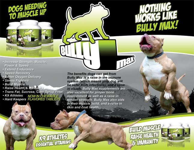Bully Max Pit Bull Muscle Building Supplements (60 Day Supply) - FREE SHIPPING!