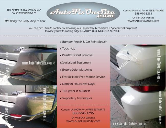 Bumper Repair Experts ~ fast mobile service ~ 19+yrs in business