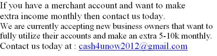 ??? Business Opportunity for Merchant Account owners - 10k to 20k per month