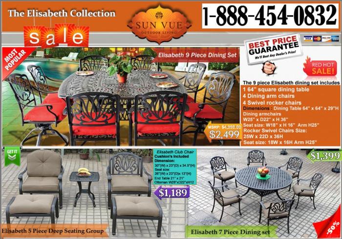 BUY now and save on all outdoor Furniture !