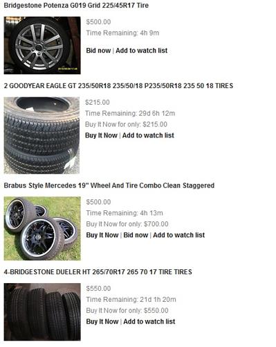 Buy Used Tires with Free Shipping