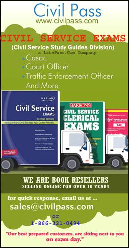 California CA - Civil Service Study Guides - Civil Service Exams - Sample Test Questions Passbooks
