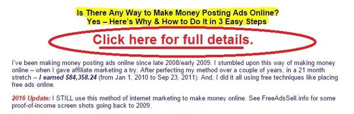 Can You Really Make Money Posting Free Ads Online? Yes & Here's Here How to Do It in 3 Easy Steps