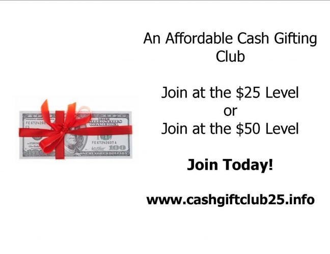 Cash Payments ? Gift Club