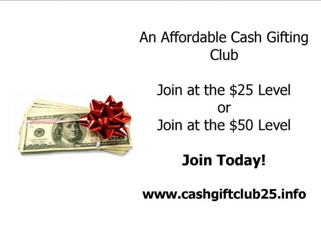 Cash Payments ? Gift Club