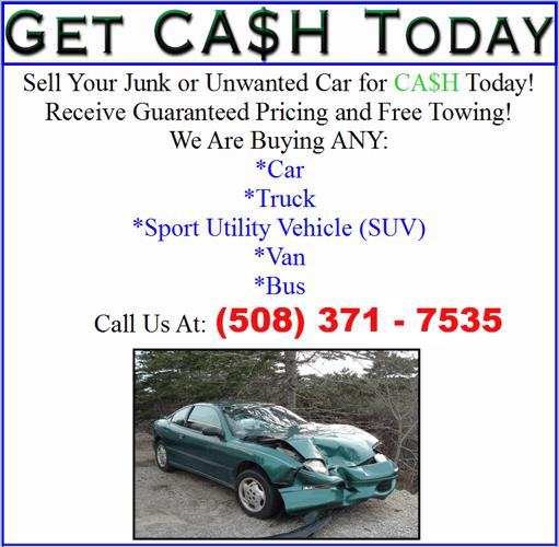 Cash * plus we offer towing services // CASH FOR YOUR UNWANTED CAR