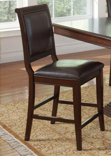 Casual Brown Cherry 2 Counter Height Stools
