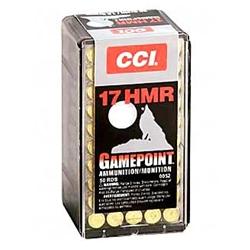 CCI Gamepoint 17HMR 20Gr Jacketed Soft Point 50 Rounds