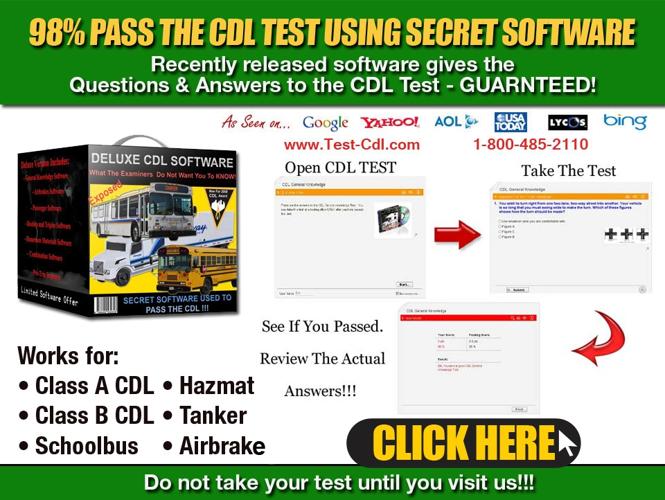 CDL License Test for California- Guaranteed to Pass!