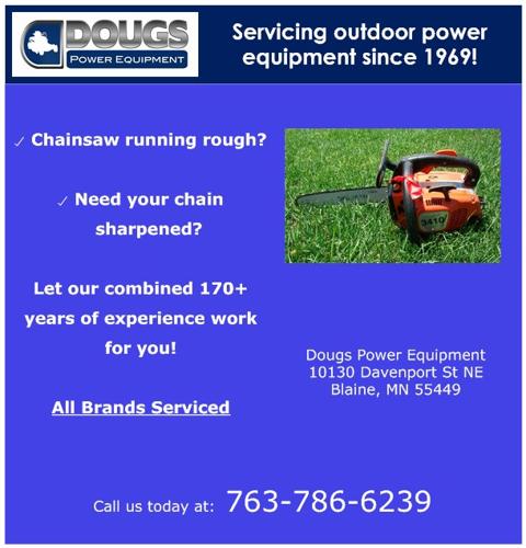 Chainsaw Service, Repair, & Chain Sharpening - Blaine